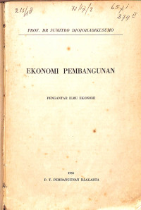 Ekonomi Pembangunan