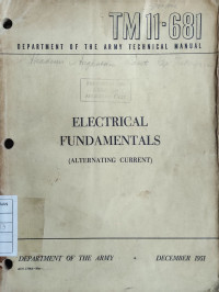 Electrical Fundamentals (Alternating Current)