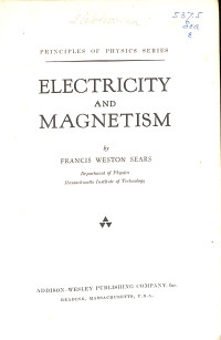 Electricity and Magnetism First Edition