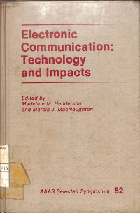 Electronic Communication : Technology and Impacts