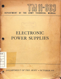 Electronic Power Supplies