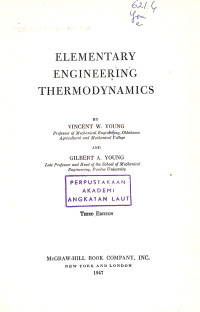 Elementary Engineering Thermodynamics - Third Edition