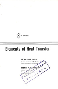 Elements of Heat Transfer