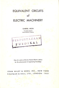 Equivalent Circuits of Electric Machinery