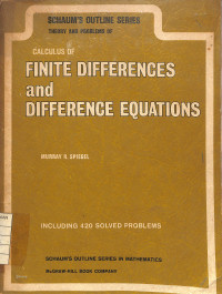 Finite Differences and Difference Equations