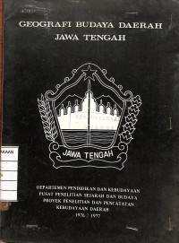 Geografi Budaya Daerah Jawa Tengah