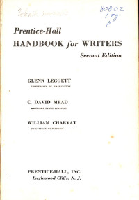 Handbook For Writers