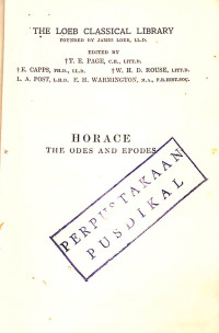 Horace The Odes and Epodes