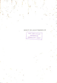 Image of Hout In Alle Tijden IV