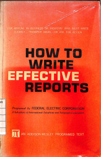 How To Write Effective Reports