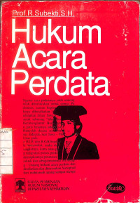 Image of Hukum Acara Perdata