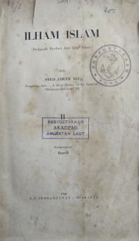 Image of Ilham Islam (Sedjarah Evolusi dan tjita-tjita Islam) - II