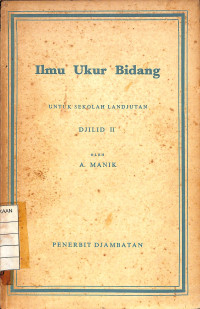 Ilmu Ukur Bidang Djilid 2