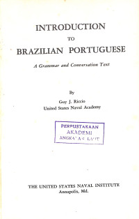 Introduction to Brazilian Portuguese : A Grammar and Conversation Text