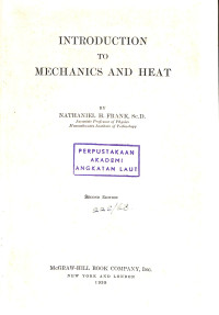 Image of Introduction to Mechanics and Heat