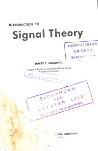 Introduction to Signal Theory