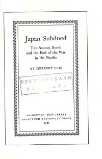 Japan Subdued