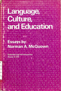 Image of Language, Culture, and Education