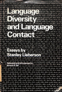 Language Deversity and Language Contact