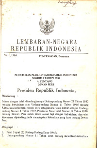 Lembaran-Negara Republik Indoensia