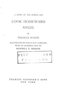 Image of Look Homeward Angel