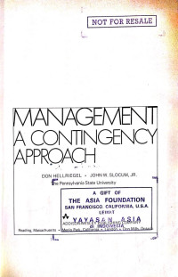 Management A Contingency Approach