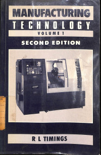 Manufacturing Technology Volume 1