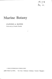 Marine Botany