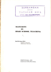 Image of Maturity in High School Teaching