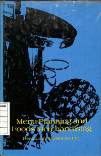 Menu Planning and Foods Merchandising