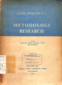 Metodelogi Research Jilid II