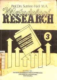 Metodologi Reserach : Untuk Penulisan Paper, Skripsi, Thesis dan Disertasi - 3