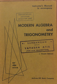 Modern Algebra & Trigonometry