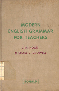 Modern English Grammar for Teachers