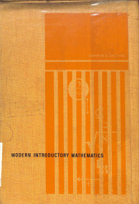 Modern Introductory Mathematics