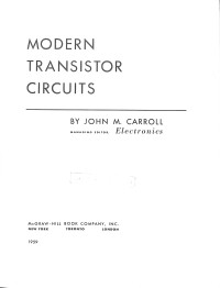 Modern Transistor Circuits