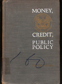Image of Money, Credit, Public Policy