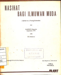 Nasihat Bagi Ilmuwan Muda