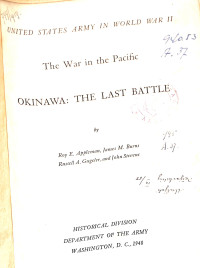 Image of Okinawa The Last Battle