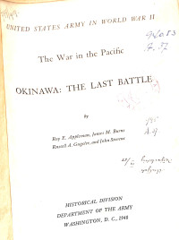 Okinawa The Last Battle