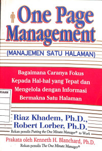 One Page Managemant (Manajemen Satu Halaman)