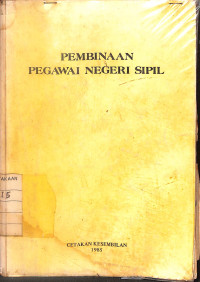 Pembinaan Pegawai Negeri Sipil