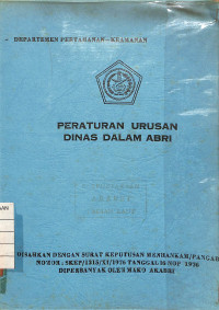 Peraturan Urusan Dinas Dalam ABRI