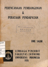 Image of Perencanaan Pembangunan & Perataan Pendapatan