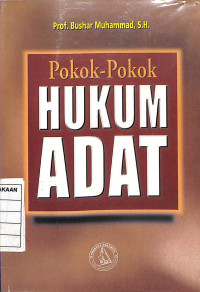 Pokok - Pokok Hukum Adat