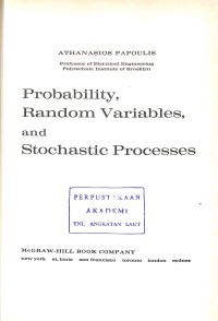 Probability Random Variabels and Stochastic Processes