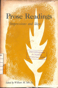 Prose Readings Impressions and Ideas