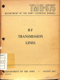 R-F Transmission Lines