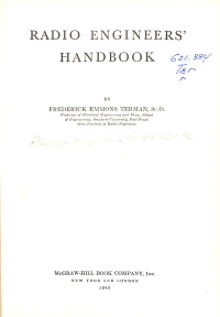 Radio Engineers' Handbook