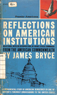 Reflections on American Institutions